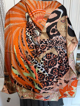 Load image into Gallery viewer, Hermes Silk Twill Scarf “Jaguar Quetzal” by Alice Shirley.