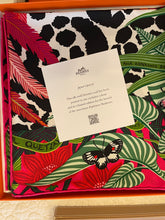 Load image into Gallery viewer, Limited Edition, special issue Hermes Silk Twill Scarf “Jaguar Quetzal” by Alice Shirley.