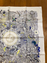 Load image into Gallery viewer, Hermes Silk Scarf «Au Coeur de la Vie» by Aline Honoré.
