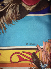 Load image into Gallery viewer, Hermes Silk Plume GM Shawl “Kachinas” by Kermit Oliver 140