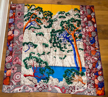 Load image into Gallery viewer, Hermes Silk Plume GM Shawl “Sieste Au Paradis” 140