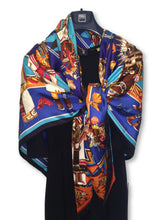 Load image into Gallery viewer, Hermes Silk Plume GM Shawl “Kachinas” by Kermit Oliver 140