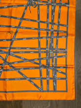 Load image into Gallery viewer, Hermes Silk Twill Scarf “Bolduc” (Ribbon) by Jean Louis Dumas.