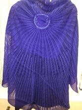 Load image into Gallery viewer, Precious Embroidered Hermes Silk Scarf “Soleil Du Soir” 140