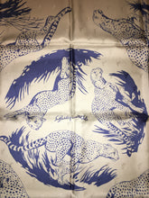Load image into Gallery viewer, Hermes Silk Jaquard Scarf “Guepards” by Robert Dallet.