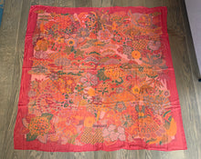 Load image into Gallery viewer, Hermes Silk Mousseline GM Shawl «URASHIMA TARO» by Natsuno Hidaka 140.