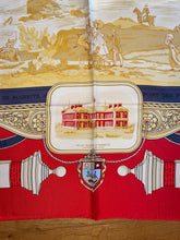 Load image into Gallery viewer, Hermes silk scarf "Rocher de la Vierge, Le Port, Vieux Villa Eugenia A Biarritz” by Hugo Grygkar.