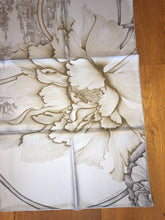 Load image into Gallery viewer, Hermes Silk Scarf A l'Ombre des Pivoines