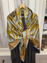 Load image into Gallery viewer, Hermes Silk Dip Dye GM Shawl “Tigre Royal” 140.