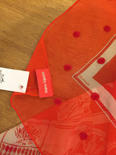 Load image into Gallery viewer, Hermes Beaded Silk Mousseline Scarf Ex Libris Au Pois Couture