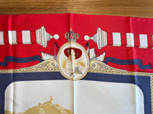 Load image into Gallery viewer, Hermes silk scarf "Rocher de la Vierge, Le Port, Vieux Villa Eugenia A Biarritz” by Hugo Grygkar.