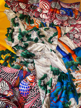 Load image into Gallery viewer, Hermes Silk Plume GM Shawl “Sieste Au Paradis” 140