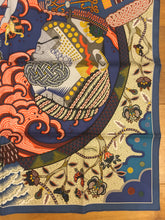 Load image into Gallery viewer, Hermes Silk Twill Scarf “Duo Cosmique” by Kohei Kyomori.