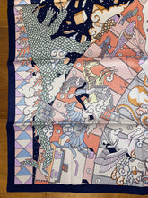 Load image into Gallery viewer, Hermes Silk Scarf «L'Epopee d'Hermes Detail » by Jan Bajtlik.