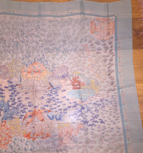 Load image into Gallery viewer, Hermes Silk Mousseline Shawl “Rencontre Ocean” 140