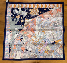 Load image into Gallery viewer, Hermes Silk Scarf «L'Epopee d'Hermes Detail » by Jan Bajtlik.