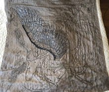 Load image into Gallery viewer, Exceptional beaded Hermès silk chiffon shawl “Le Pegase Lumiere” 140