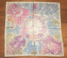 Load image into Gallery viewer, Hermes Silk Twill Scarf “Le Jardin de Leila” by Francois Houtin.