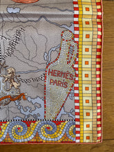 Load image into Gallery viewer, Hermes Silk Scarf « Le Voyage De Pytheas » by Aline Honore.
