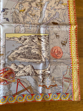 Load image into Gallery viewer, Hermes Silk Scarf « Le Voyage De Pytheas » by Aline Honore.