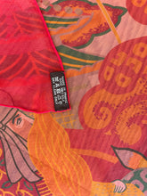 Load image into Gallery viewer, Hermes Silk Mousseline GM Shawl «URASHIMA TARO» by Natsuno Hidaka 140.