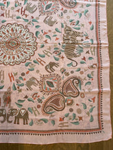 Load image into Gallery viewer, Hermes Silk Mousseline GM Shawl “Carre Kantha” 140.