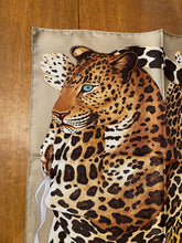 Load image into Gallery viewer, Hermès Silk Scarf « Lazy Leopardesses » by Arlette Ess