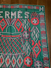 Load image into Gallery viewer, Hermes Silk Wash GM Shawl «Kelly en Perles » 140.
