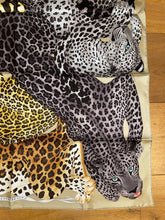 Load image into Gallery viewer, Hermès Silk Scarf « Lazy Leopardesses » by Arlette Ess