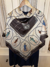 Load image into Gallery viewer, Special edition Hermes Silk Twill Scarf «Les banquiers » by Hugo Grykar