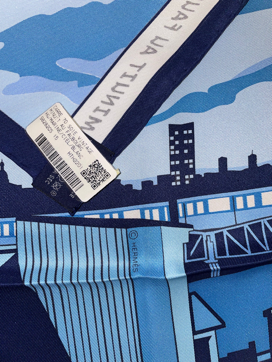 Hermes Silk Scarf «Minuit au Faubourg » by Dimitri Rybaltchenko