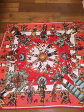 Load image into Gallery viewer, Hermes Silk Plume “Kachinas” by Kermit Oliver 140