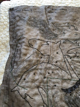 Load image into Gallery viewer, Exceptional beaded Hermès silk chiffon shawl “Le Pegase Lumiere” 140