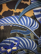 Load image into Gallery viewer, Hermes Silk Twill Scarf “Jaguar Quetzal” by Alice Shirley.