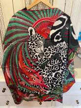Load image into Gallery viewer, Limited Edition, special issue Hermes Silk Twill Scarf “Jaguar Quetzal” by Alice Shirley.