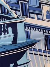 Load image into Gallery viewer, Hermes Silk Scarf «Minuit au Faubourg » by Dimitri Rybaltchenko.