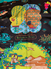 Load image into Gallery viewer, HERMES 100% SILK TWILL Scarf « Ballade de Heian » by Natsuno Hidaka.
