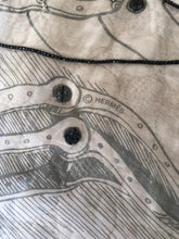 Load image into Gallery viewer, Exceptional beaded Hermès silk chiffon shawl “Le Pegase Lumiere” 140