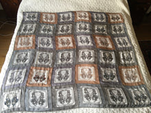 Load image into Gallery viewer, Hermes Silk Mousseline shawl “Shiny Brides Précieux“ with sequins embroidery and glass beads 140