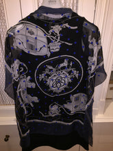 Load image into Gallery viewer, Hermes Beaded Silk Mousseline Scarf Ex Libris Au Pois Couture