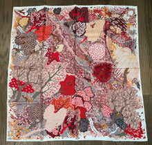 Load image into Gallery viewer, Hermes Silk Twill Scarf “Dans Un Jardin Anglais” by Alice Shirley.