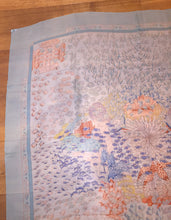 Load image into Gallery viewer, Hermes Silk Mousseline Shawl “Rencontre Ocean” 140