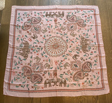 Load image into Gallery viewer, Hermes Silk Mousseline GM Shawl “Carre Kantha” 140.