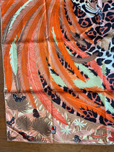Load image into Gallery viewer, Hermes Silk Twill Scarf “Jaguar Quetzal” by Alice Shirley.