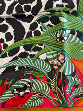 Load image into Gallery viewer, Limited Edition, special issue Hermes Silk Twill Scarf “Jaguar Quetzal” by Alice Shirley.