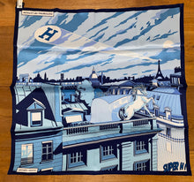 Load image into Gallery viewer, Hermes Silk Scarf «Minuit au Faubourg » by Dimitri Rybaltchenko.