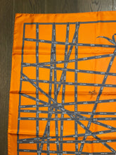 Load image into Gallery viewer, Hermes Silk Twill Scarf “Bolduc” (Ribbon) by Jean Louis Dumas.