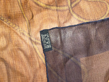 Load image into Gallery viewer, Hermes Silk Mousseline GM Shawl “COUP DE FOUET” designed by Florence Malnik 140.