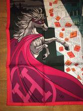 Load image into Gallery viewer, Hermes Silk Twill Scarf “Space Shopping Au Faubourg” by Dimitri Rybaltchenko.