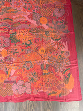 Load image into Gallery viewer, Hermes Silk Mousseline GM Shawl «URASHIMA TARO» by Natsuno Hidaka 140.
